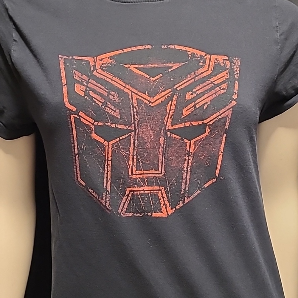 💣2010 Black TRANSFORMER T-Shirt with Red Graphic - Picture 2 of 8